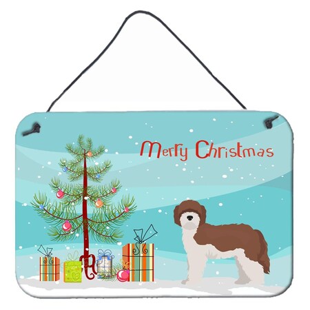 Carolines Treasures Sheepadoodle Christmas Tree Wall or Door Hanging Prints CK3867DS812